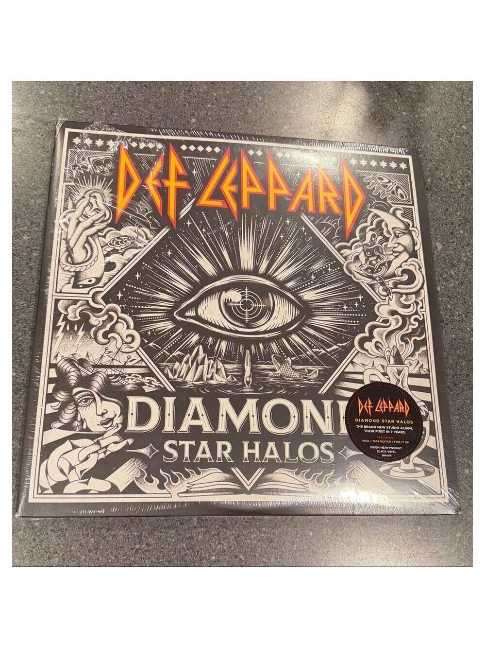 Def Leppard album Diamond Star Halos on vinyl record